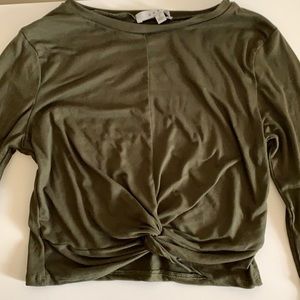 Military green long sleeve